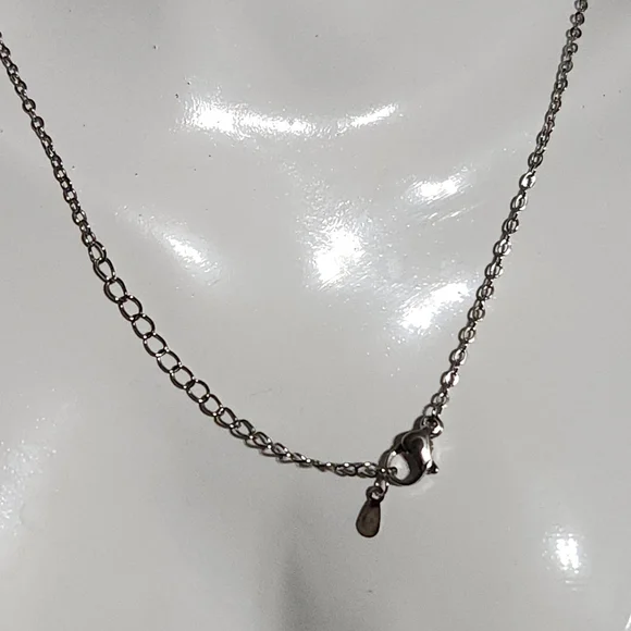 Silver and Blue Pendant Necklace 8ct 3/20/26 - Picture 8 of 9